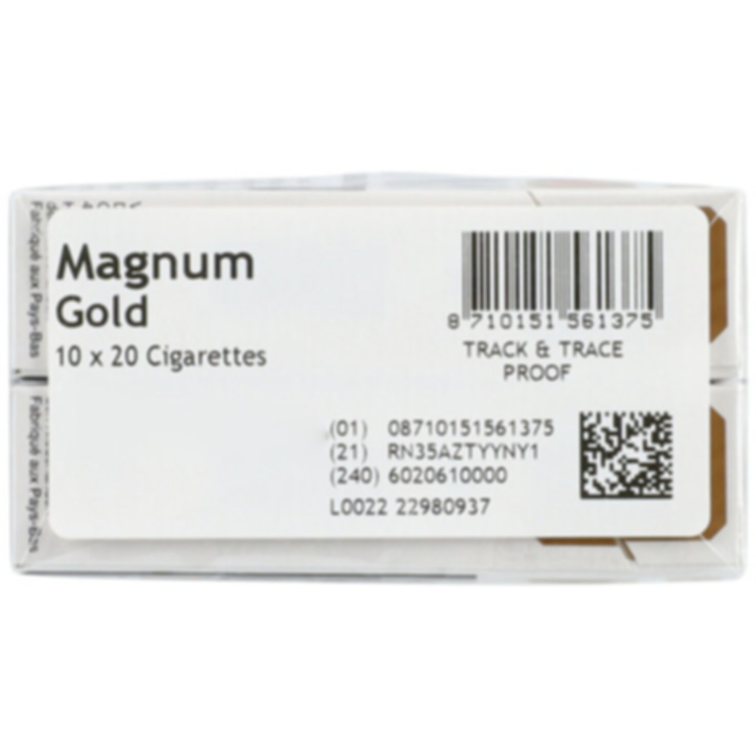 Magnum Zigaretten Gold Box Stange