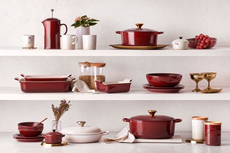 Le Creuset Braadpan Signature Campagnard Garnet / liter