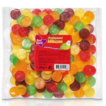 Red Band Fruchtgummi Münzen 500g MHD:21.2.26