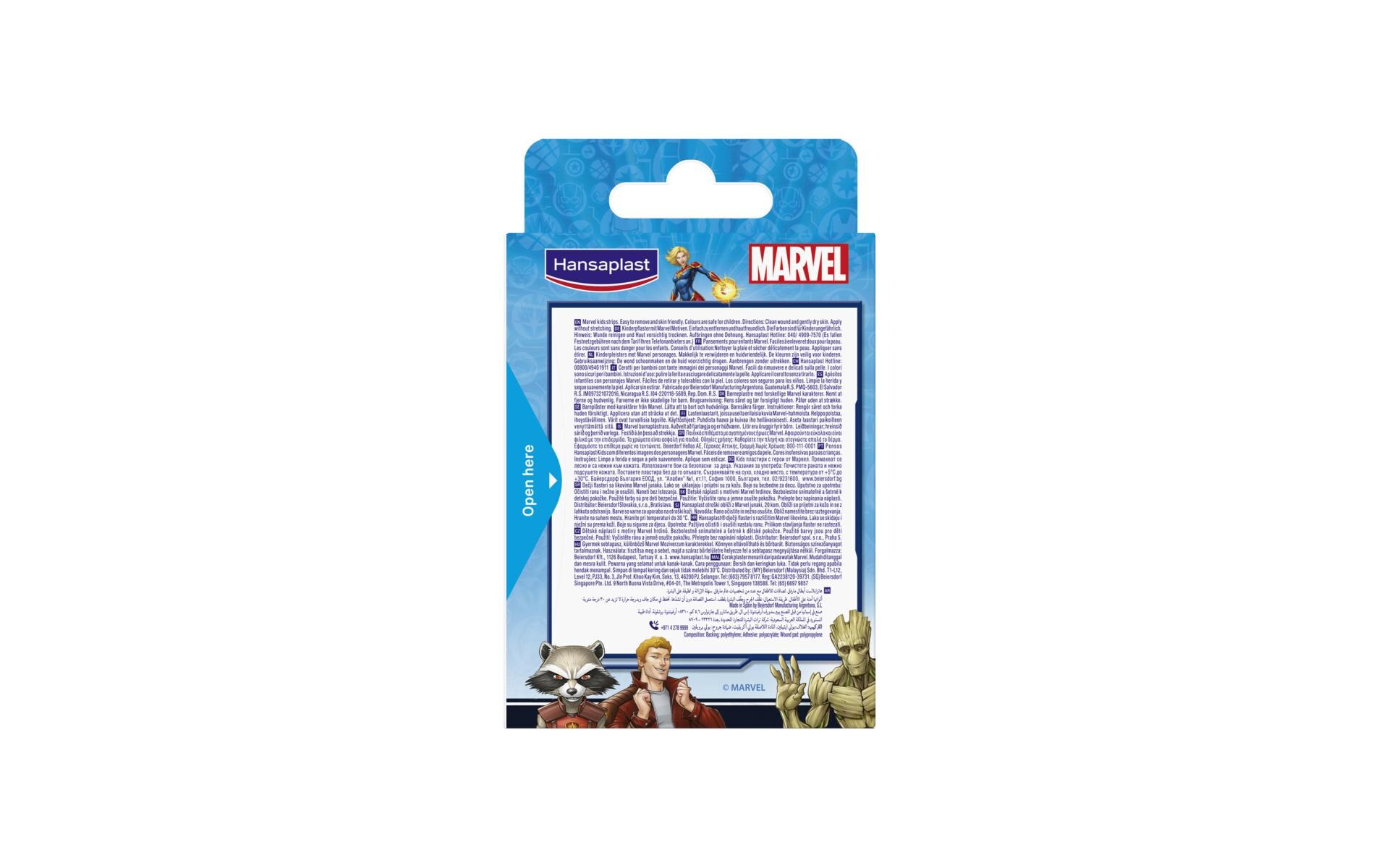 Wundpflaster Marvel 20 StückPflaster mit Marvel Figuren