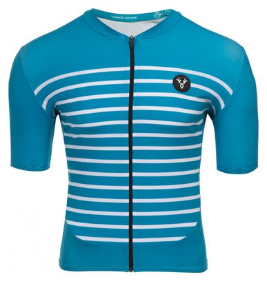 Maillot Manches Courtes LeBram Ventoux Bleu Saphir Coupe Ajustée