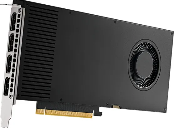 NVIDIA® RTX™ A4000 - Grafikkort - RTX™ A4000 - 16 GB GDDR6 - PCIe 4.0 x16 - 4 x DisplayPort