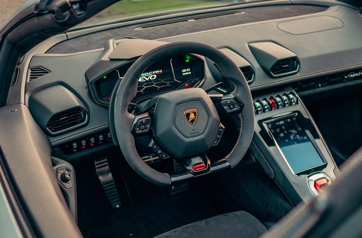Lamborghini Huracan Evo Spyder fahren Widnau (3 Std.)
