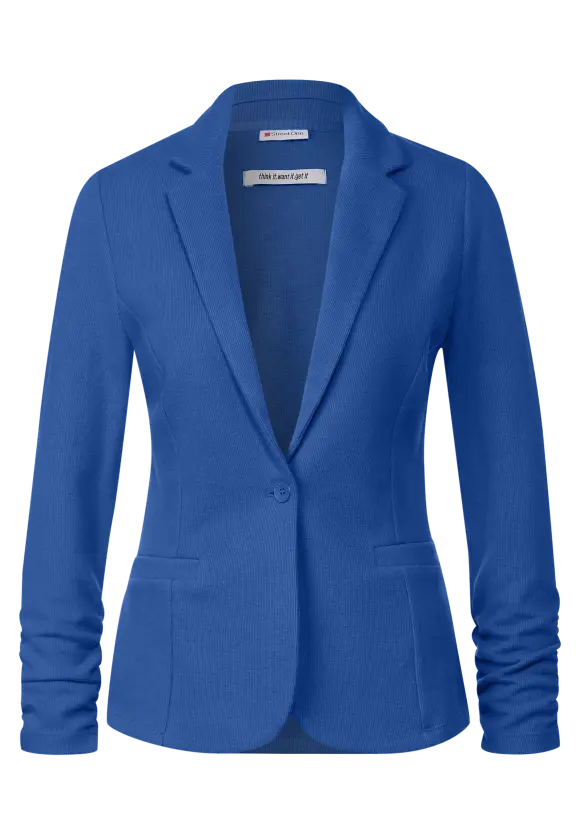 Basic Blazer mit Raffungen - fresh intense gentle blue