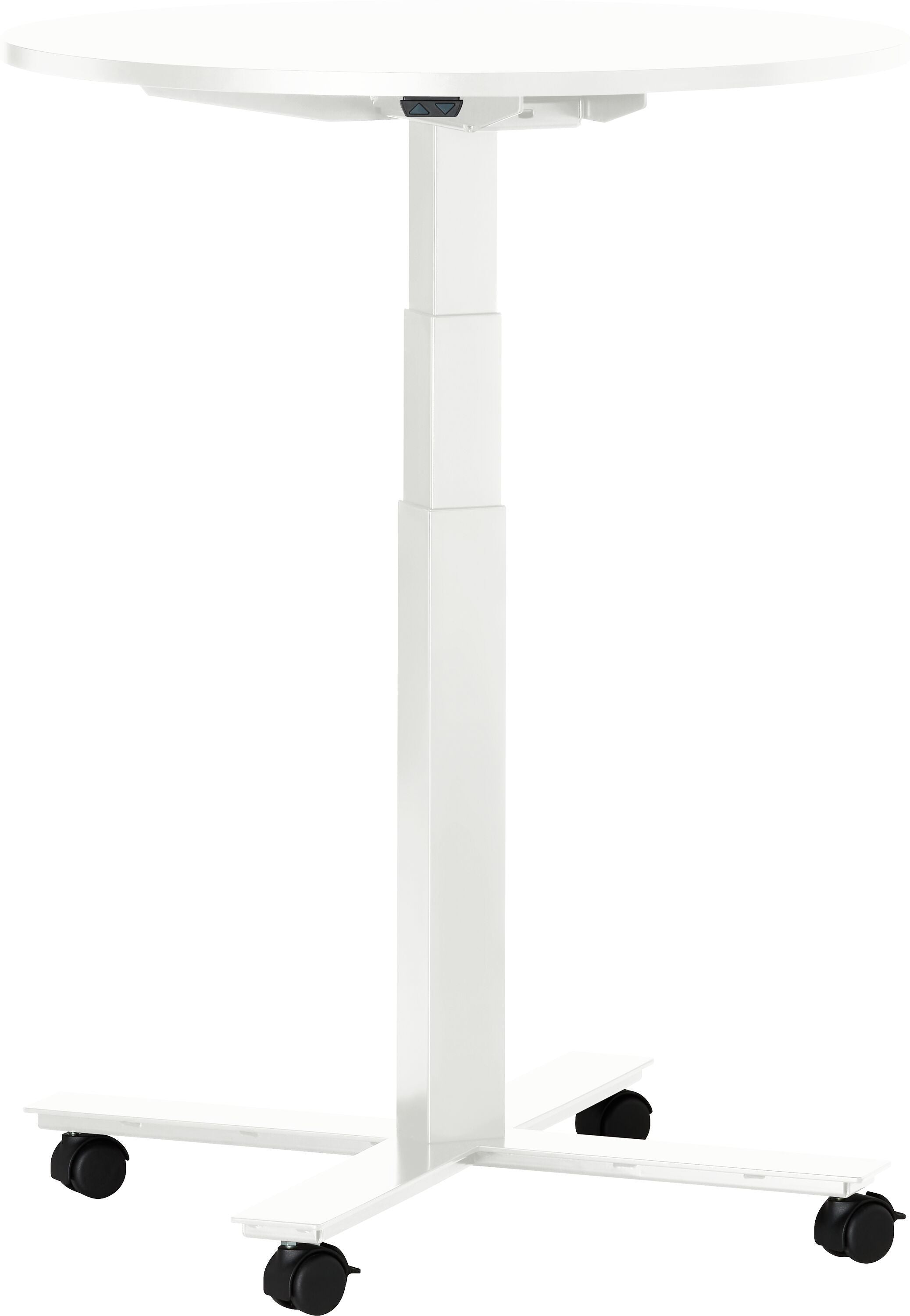 FLEXCUBE Besprechungstisch höhenverstellbar - Weiss / H: 66.5 cm