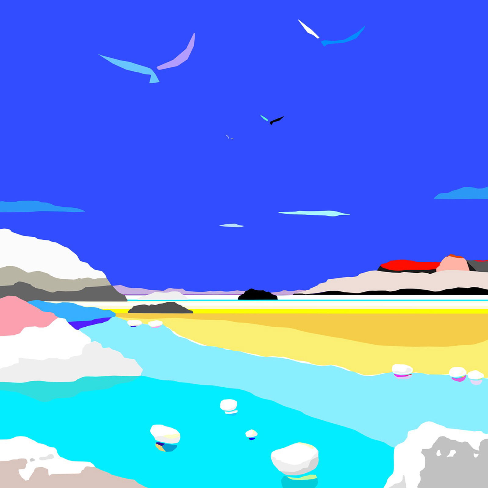 O Rio beach by Alejos Lorenzo Vergara - Limited Edition. Edition of: 150. Signed.