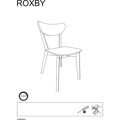 Roxby rundt spisebord - egetræslook