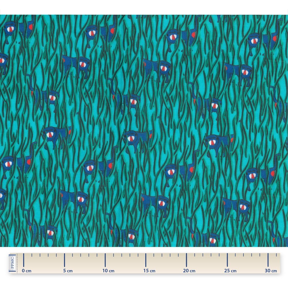 Coupon Tissu Enduit De 35Cm Cache-Cache Babouin