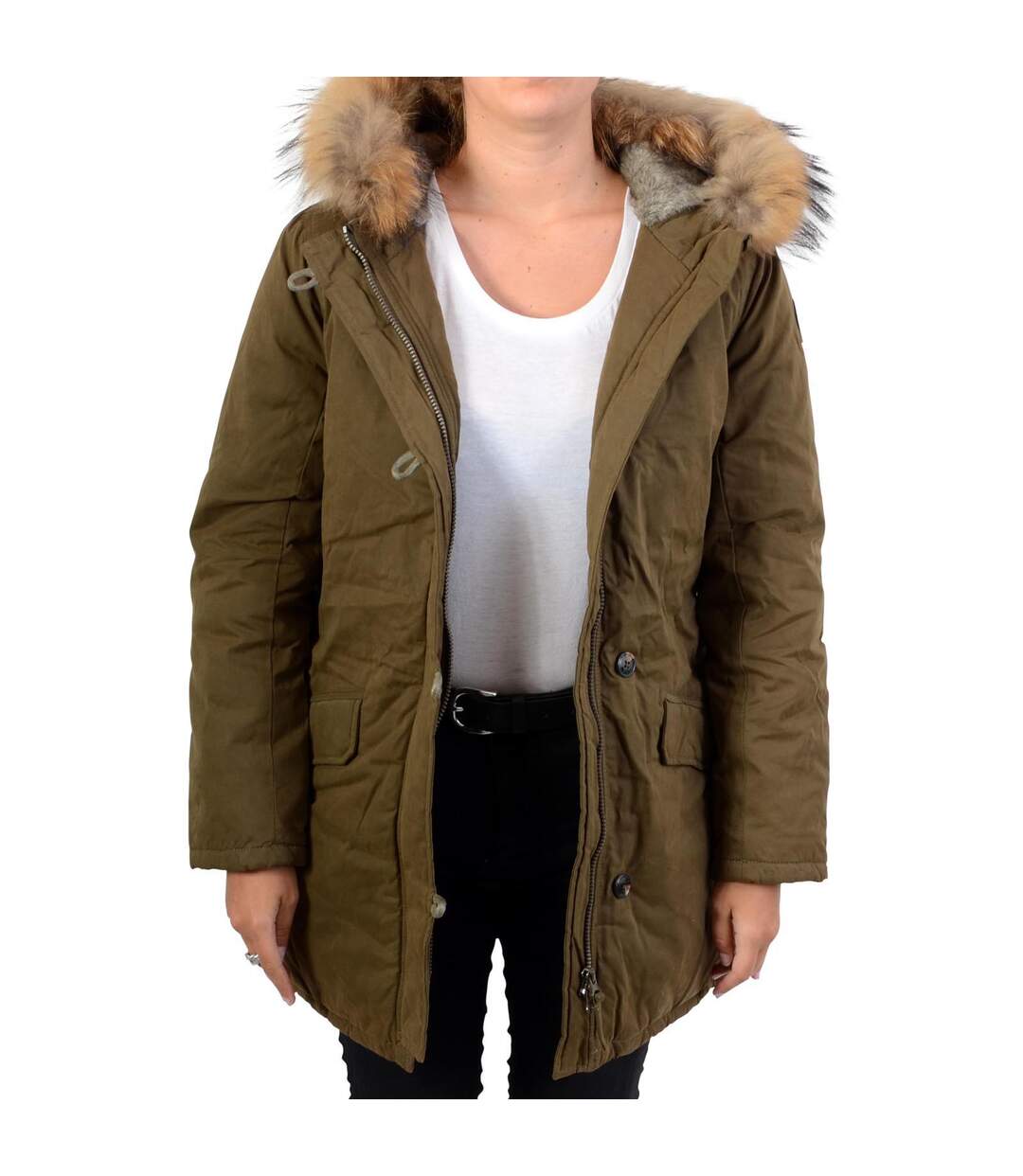 Parka Le Temps Des Cerises Globa Khaki