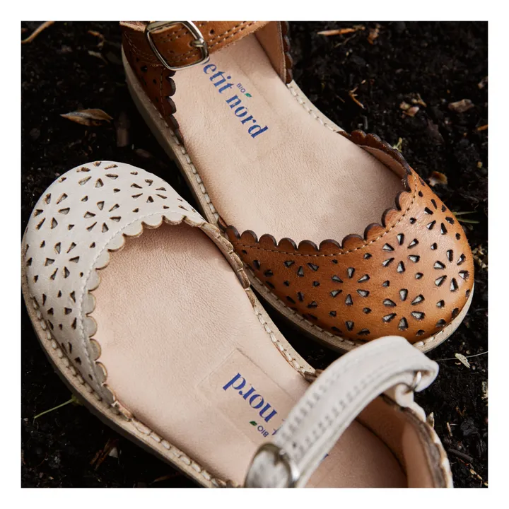 Petit Nord Sandales Scratchs Ladida | Cognac
