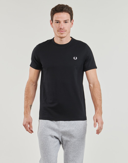 Fred Perry - RINGER T-SHIRT - Noir