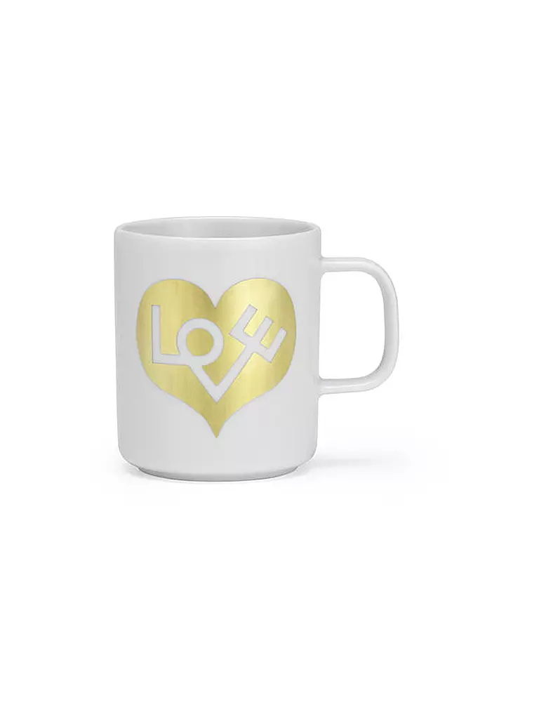 VITRA Henkelbecher - Tasse Coffee Mug  Love Heart Gold gold