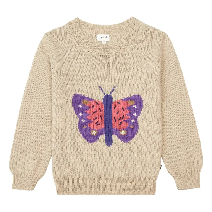 Oeuf NYC Pull Baby Alpaga Papillon | Beige