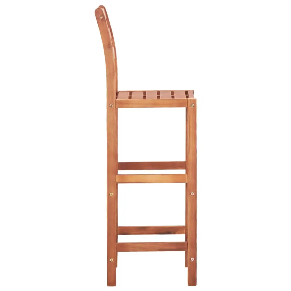 vidaXL - Barkruk - Bruin - Hout - 2 stuks