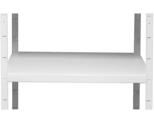 Schulte stellingkast, wit, 180x100x40 cm, 4 legplanken, hoekprofielen, draagvermogen 260 kg
