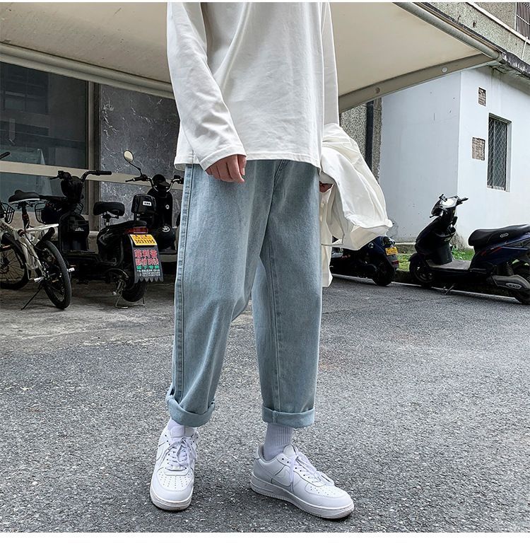 jaywoon - Cropped Straight Leg Jeans