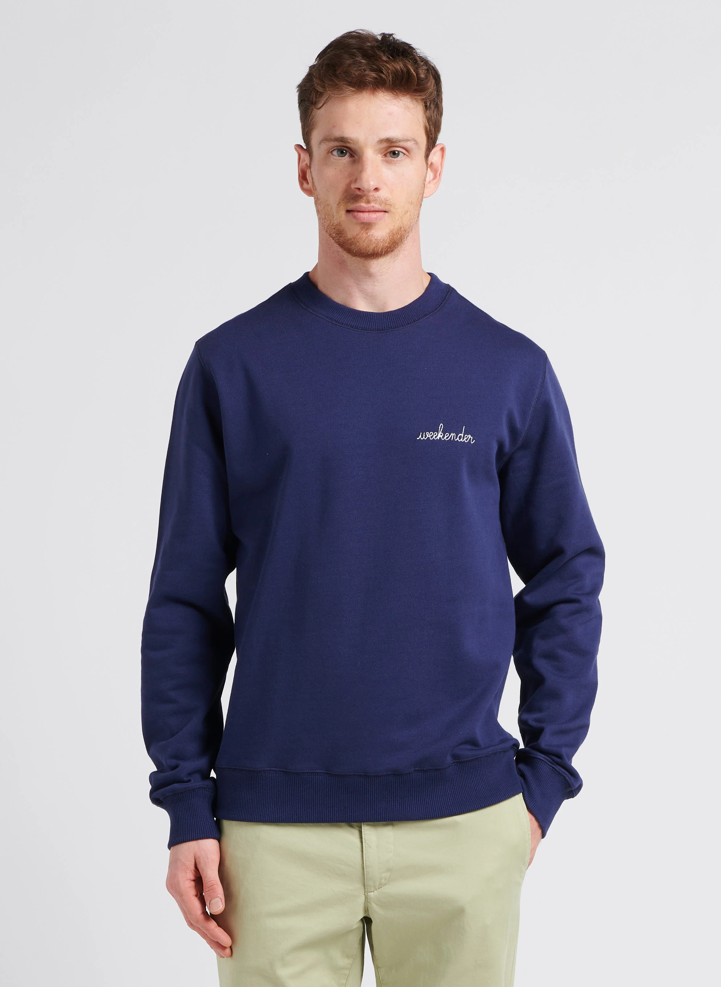 CHARONNE WEEKENDER - Sweatshirt col rond en coton bio | Bleu