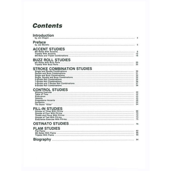 Modern Drummer Publications Joe Morello Master Studies 1