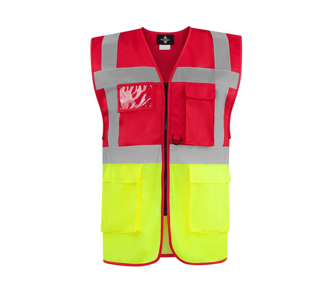 KORNTEX KX226 - Gilet de sécurité multifonctionnel avec poches