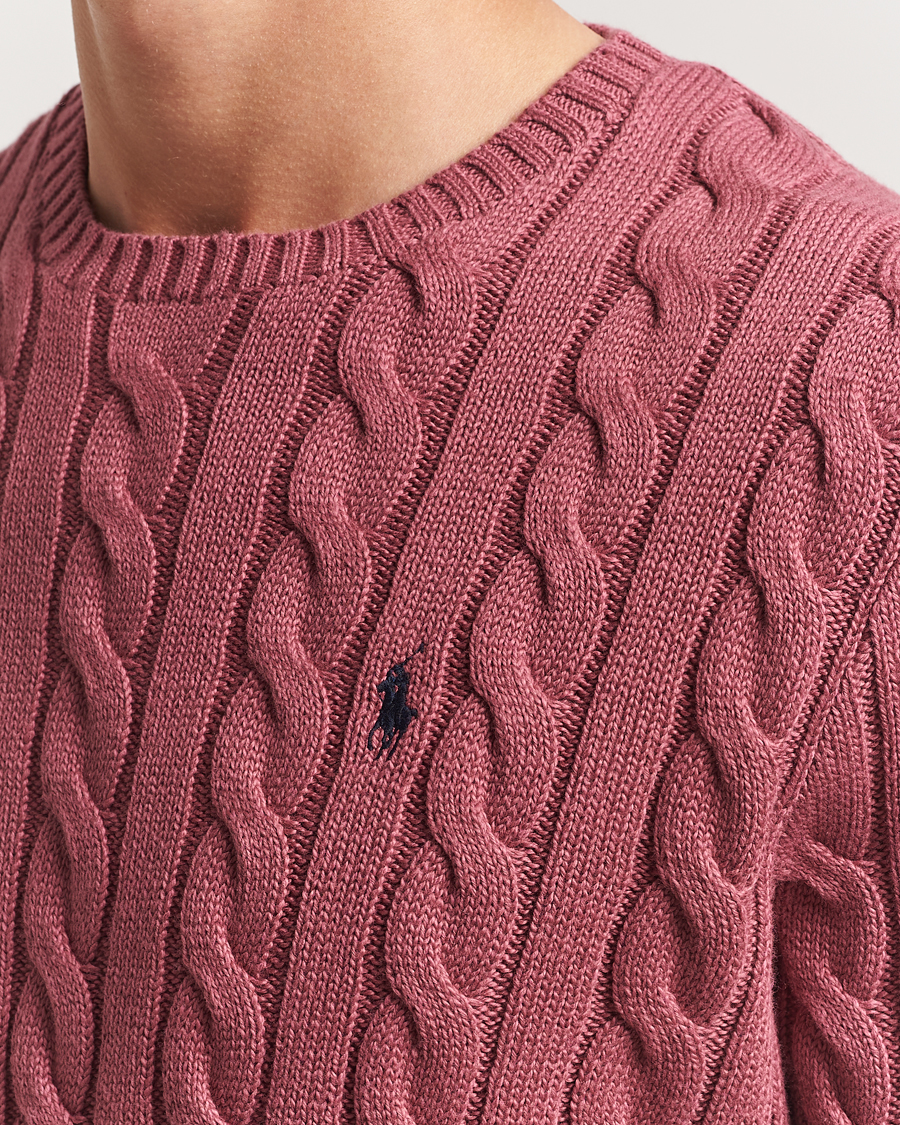 Polo Ralph Lauren Cotton Cable Pullover Prune Juice