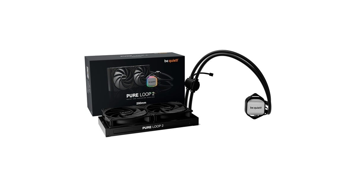 be quiet!Pure Loop 2 280mm waterkoeling  (Zwart, 4-pins PWM fan-connector, ARGB led)