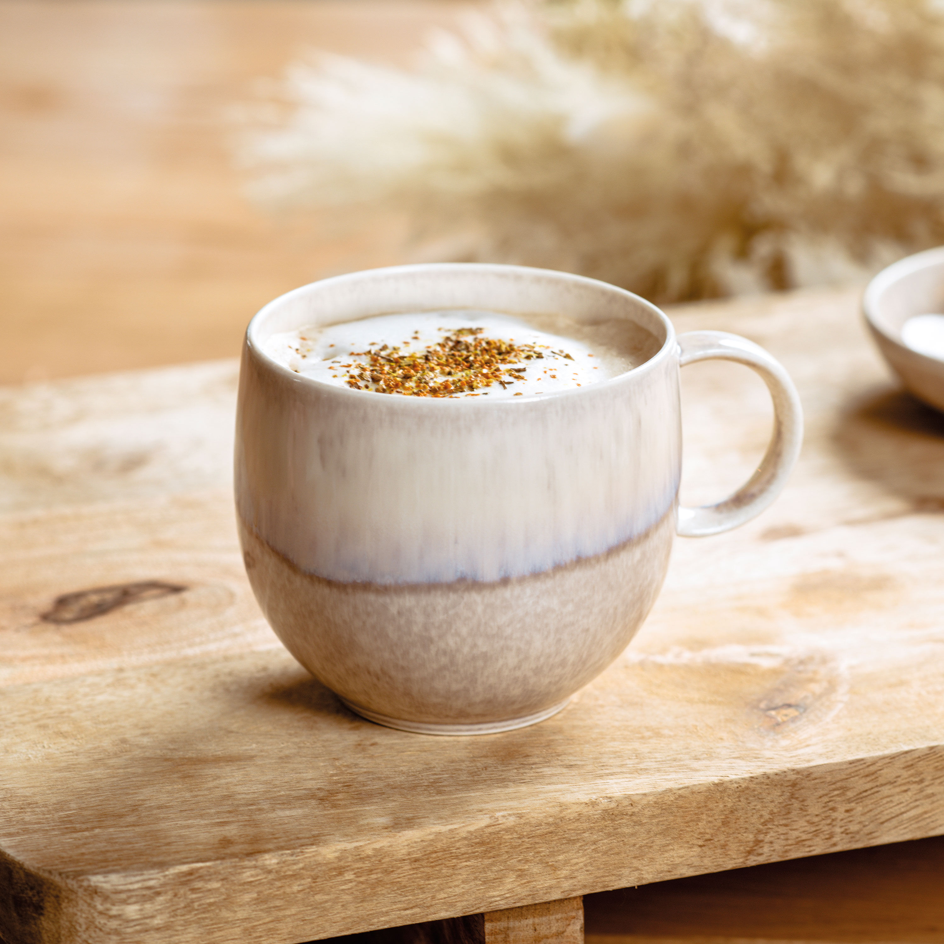 Perlemor Mug Beige, 9.9 oz, Premium Porcelain