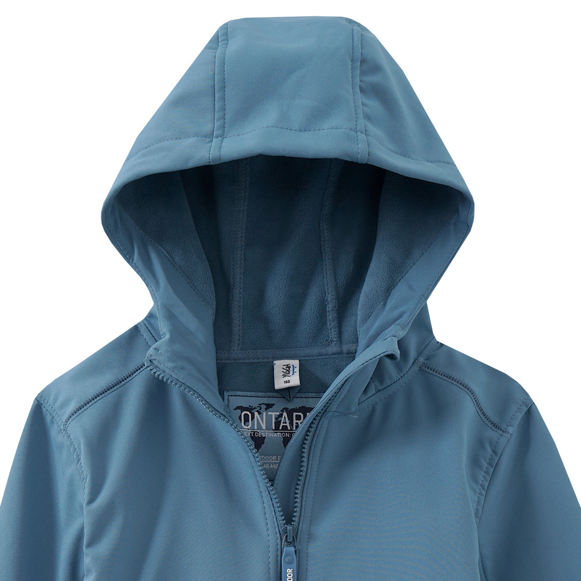 Yigga Jungen Softshelljacke mit Kapuze blau