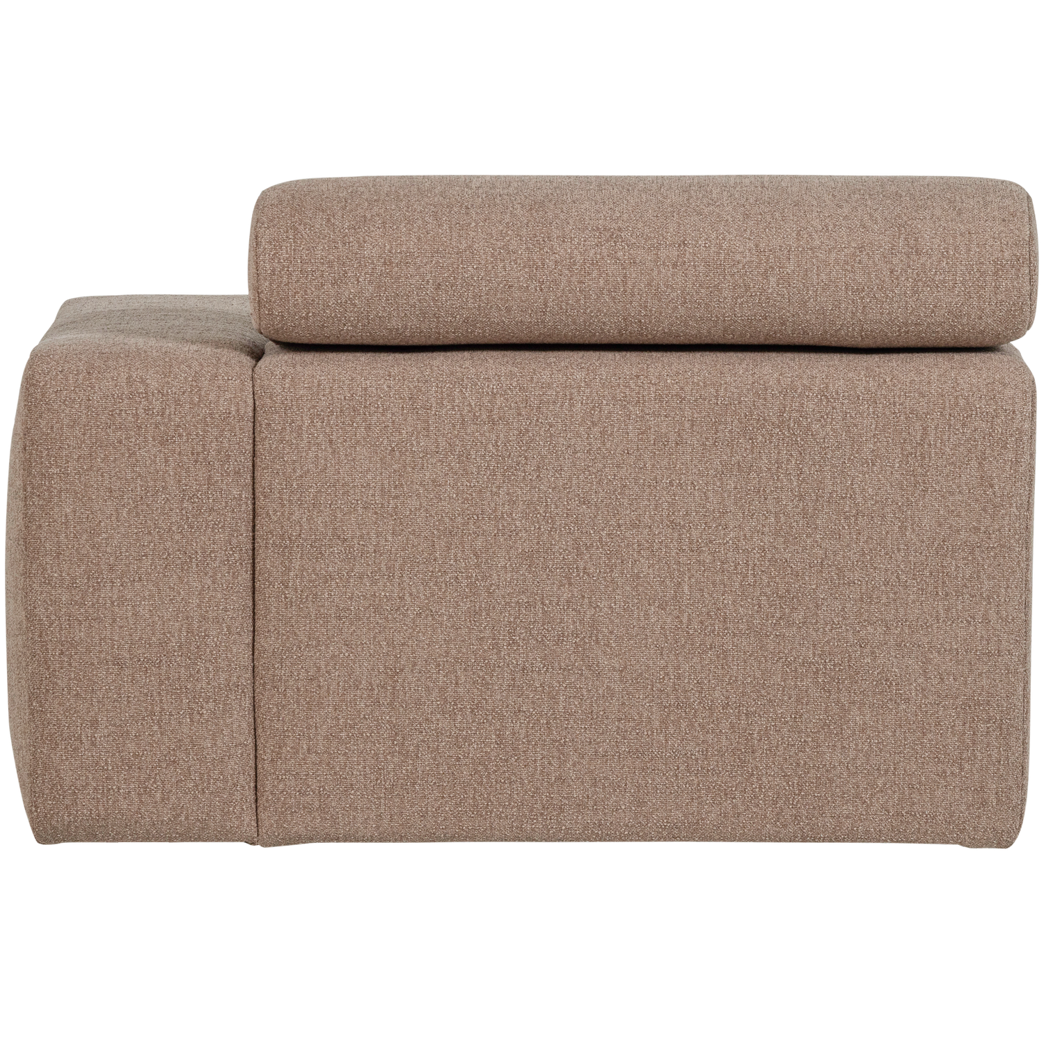 WOOOD Novi Chaise Longue Element Arm Rechts - Polyester - Taupe