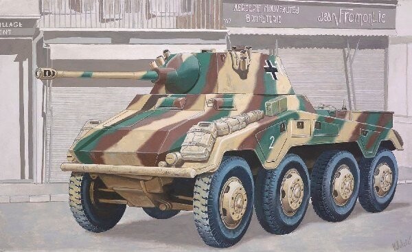 Revell - Sd.Kfz. 234/2 Puma Tank Byggesæt - 1:76 - Level 4 - 03288