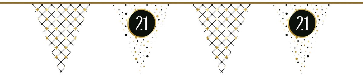Slinger 21 Jaar Goud Zwart 6m