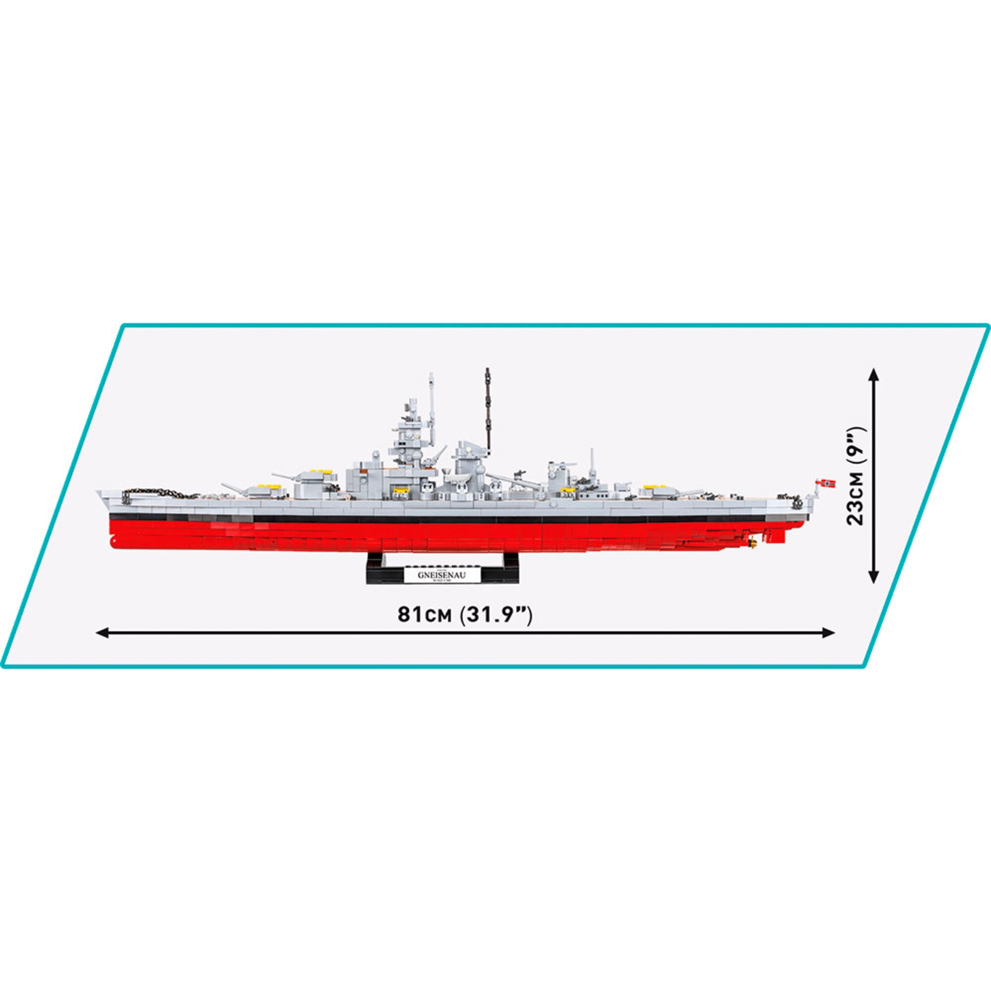 COBI Konstruktionsspielzeug Battleship Gneisenau