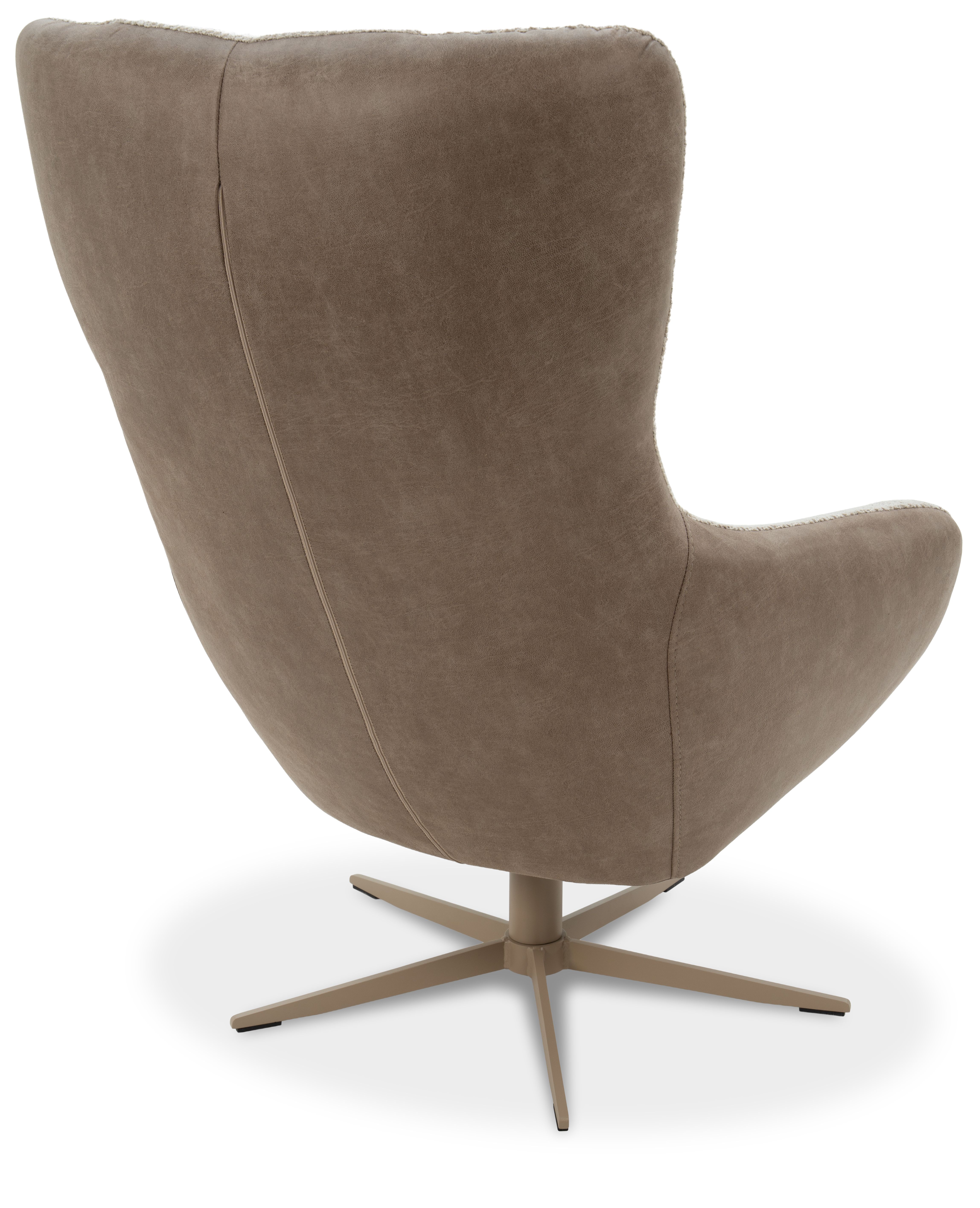 Draaifauteuil Borg B80 x D85 x H109 cm