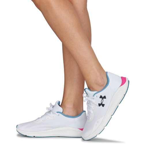 Under Armour - UA W CHARGED PURSUIT 3 TECH - Blanc / Bleu / Rose