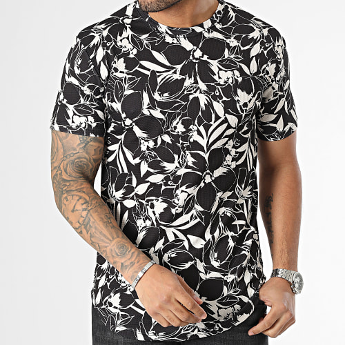 Tee Shirt Oversize Noir Floral
