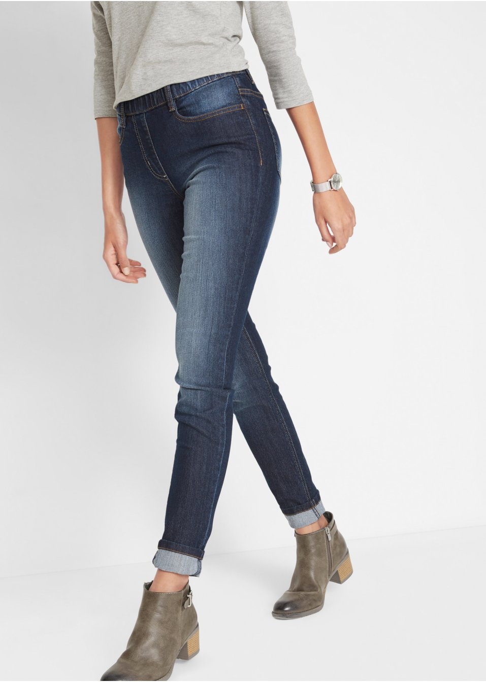 Jegging à taille confortable, Skinny