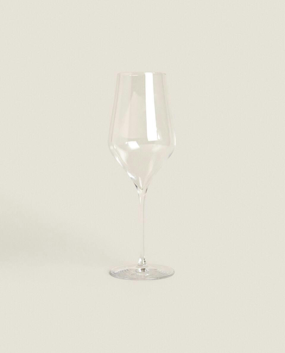 TAÇA DE VINHO DE CRISTAL SIMPLES