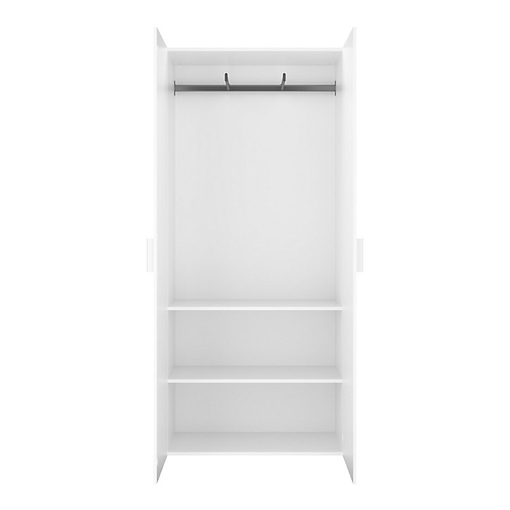 Armoire penderie portes battantes blanc GoodHome Atomia H. 225 x L. 100 x P. 45 cm