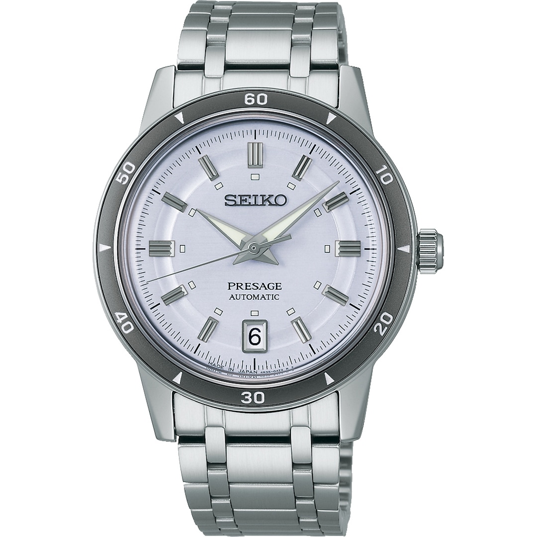 Seiko Presage Style 60's Automatik Silberviolett 39.5mm