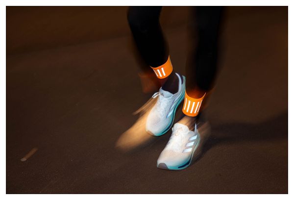 Chaussettes Running Incylence High-Viz V3 Bleu/Orange Fluo