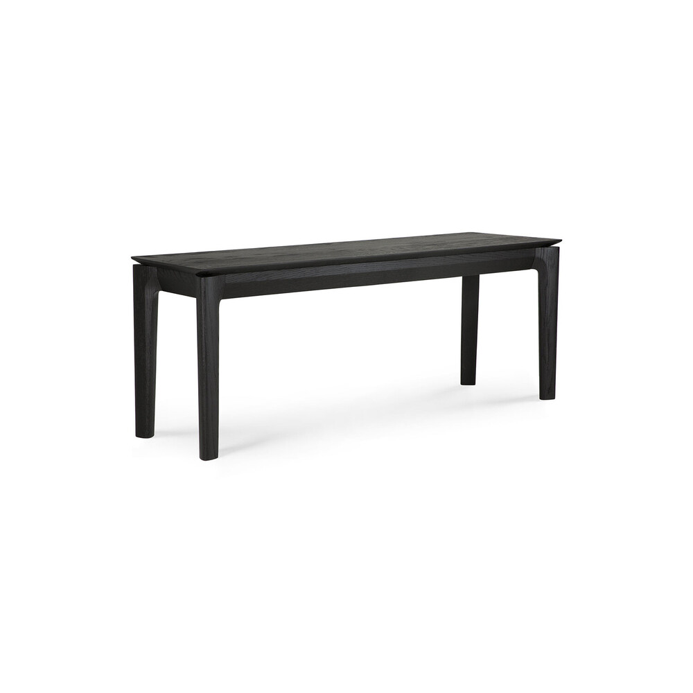 Bok bank - eiken zwart - 146cm