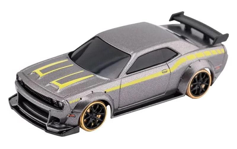 Micro Drift Muscle Car C65, Grau RTR, 1:76Vollwertiges RC-Auto im micro Format