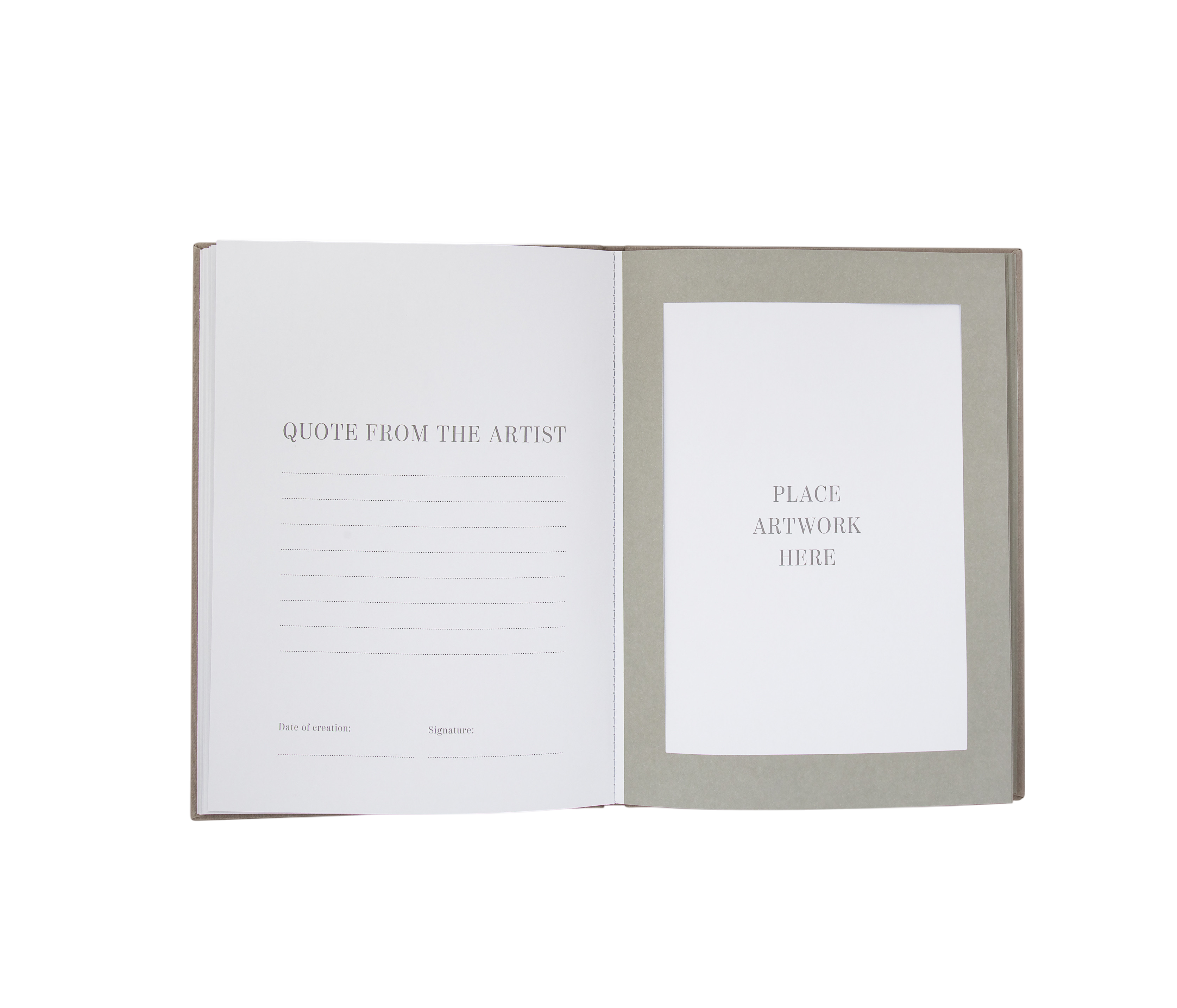 Book Album Great Art grey