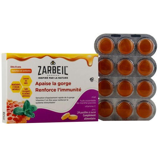 Pastilles Gorge et Immunité Zarbeil