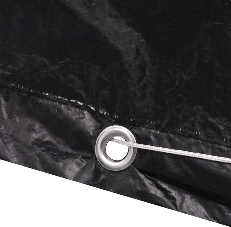 Tuinmeubelhoes - Zwart - Polyethyleen - Water- en UV-bestendig