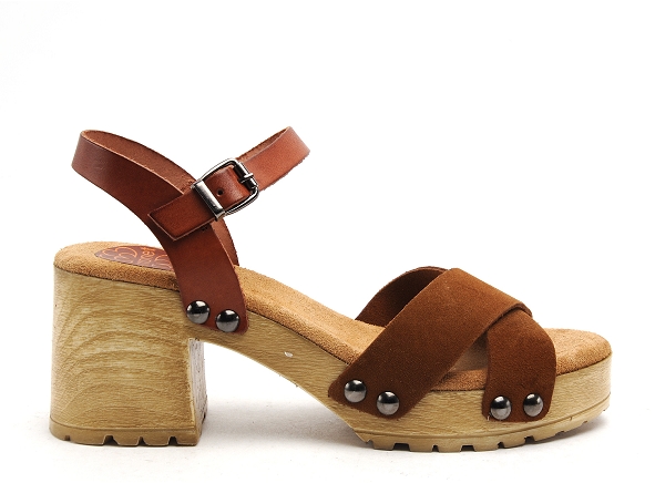 Porronet nu pieds talons femme fi2881 marron
