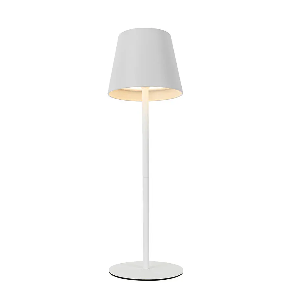 Qazqa tafellampen murdock wit geïntegreerde led