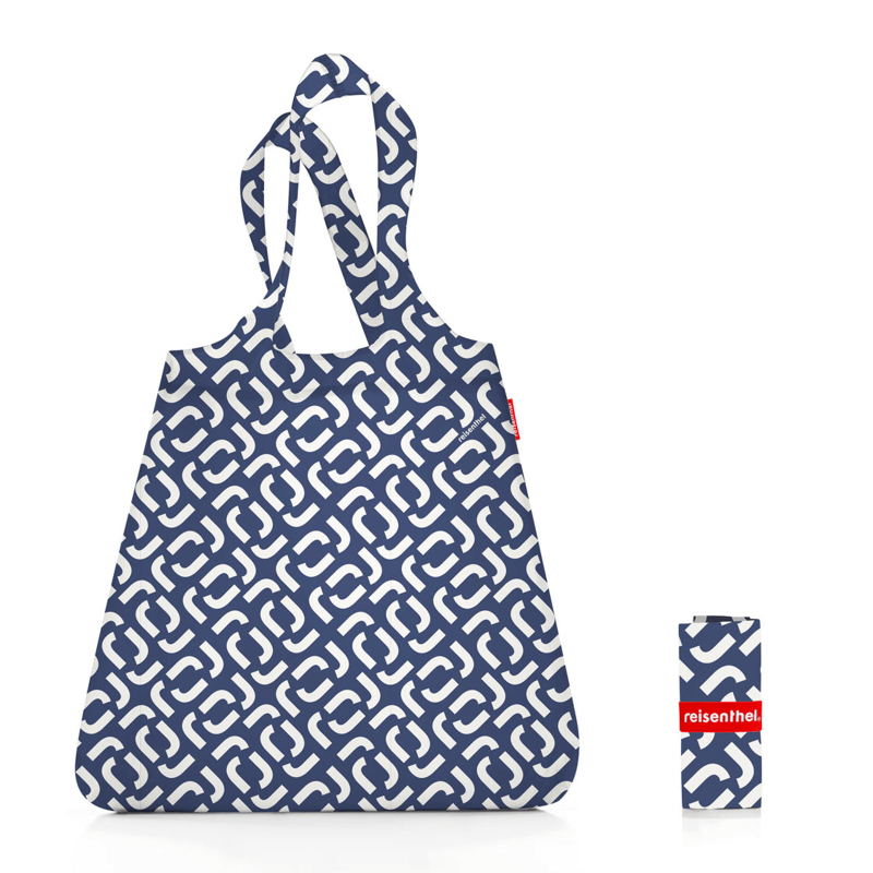 Sac shopping Mini Maxi Shopper 63 cm Signature Navy