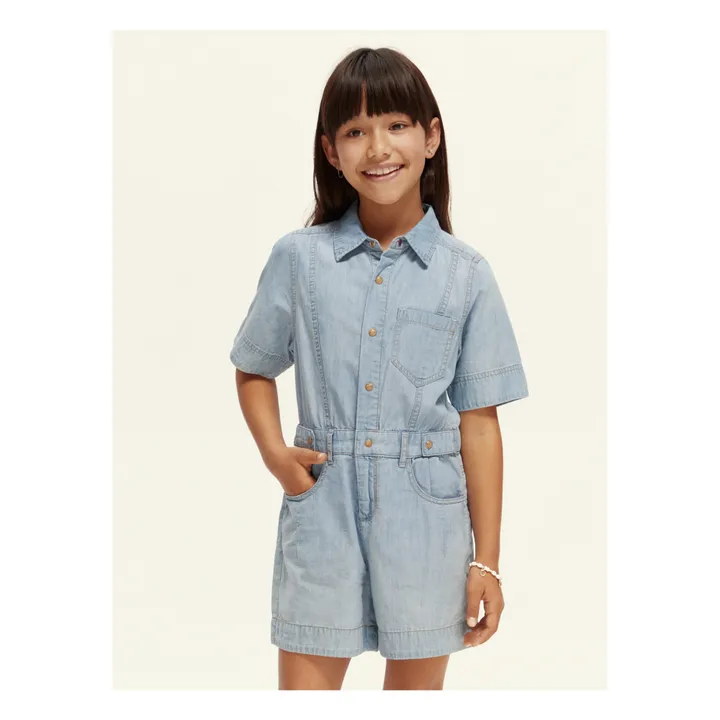 Scotch & Soda Combishort Lightweight | Denim clair