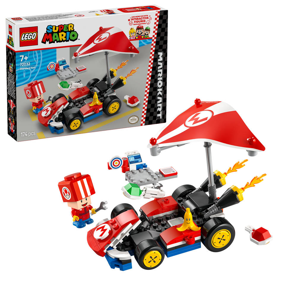 LEGO Super Mario Mario Kart: standaardkart 72032