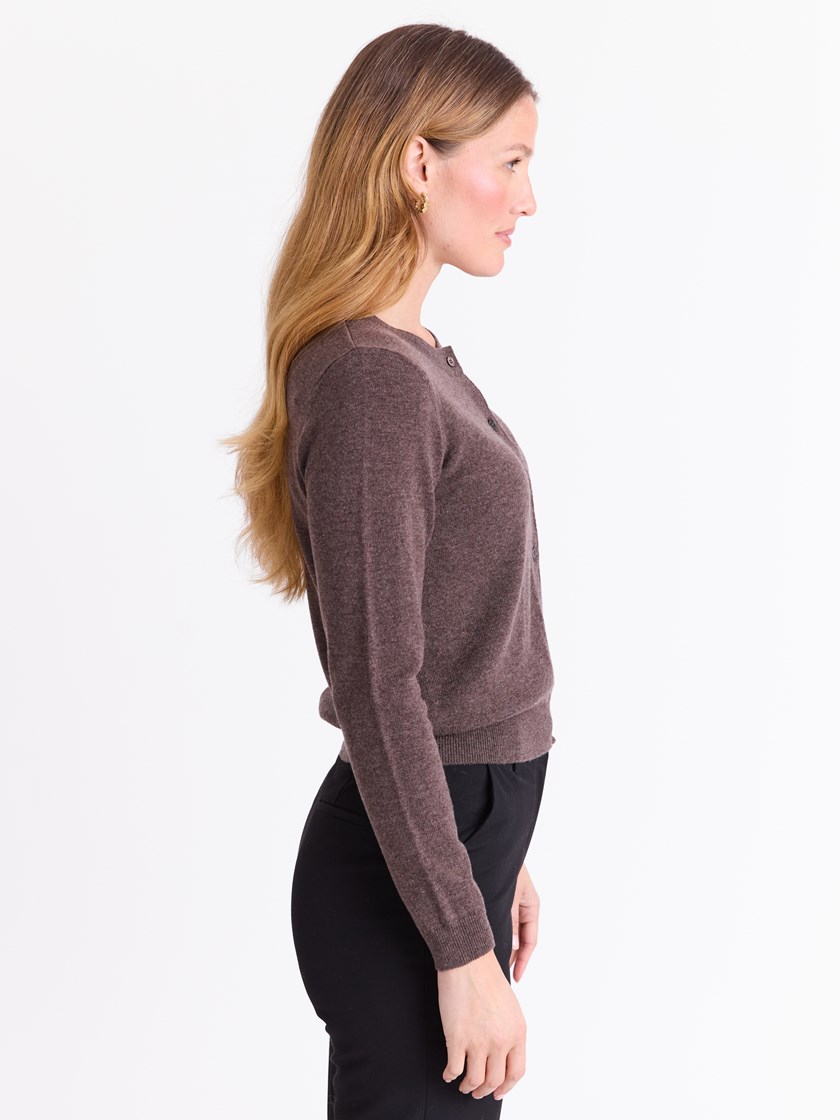 Vita merinocardigan Chocolate Brown